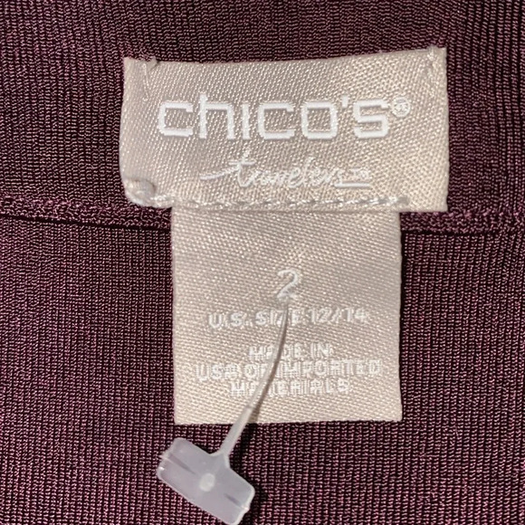 CHICO’S Travelers cardigan jacket open front waterfall style stretch NEW size 12 - Picture 3 of 8